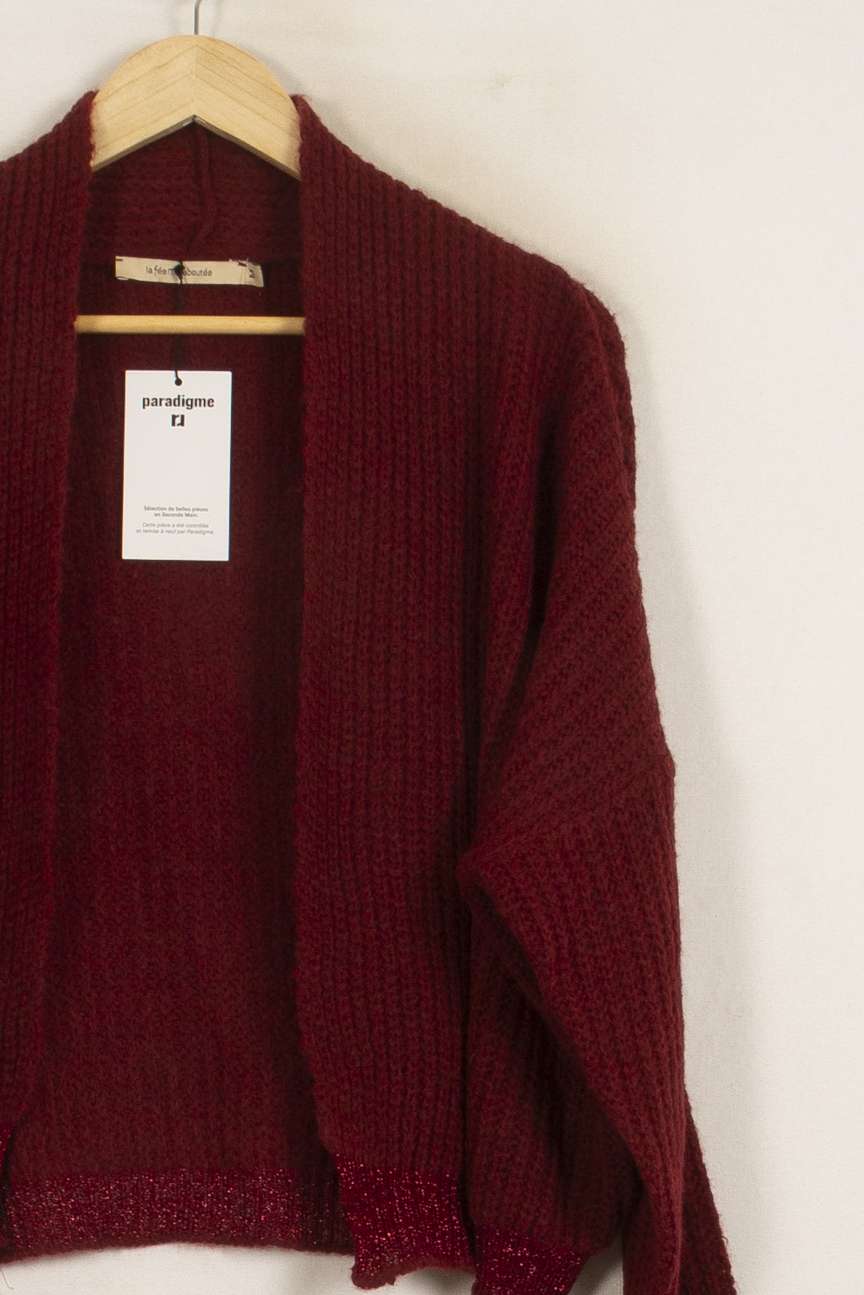 Gilet Bordeaux - Taille M/38 de la marque La Fée Maraboutée | PARAD36104 - Vendu par Paradigme - Image 3