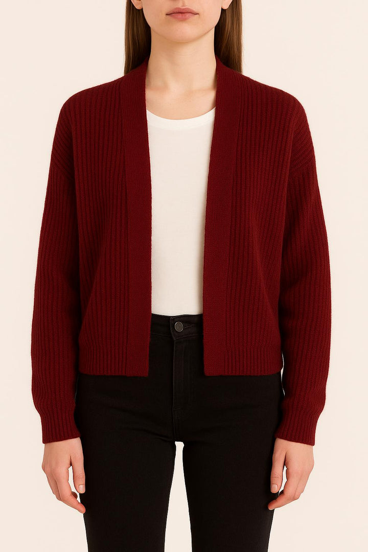 Gilet Bordeaux - Taille M/38 de la marque La Fée Maraboutée | PARAD36104 - Vendu par Paradigme - Image 1