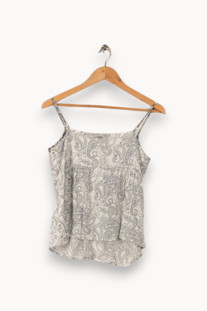 Top blanc à motifs - Taille M/38 de la marque IKKS | PARAD36122 - Vendu par Paradigme - Image 3