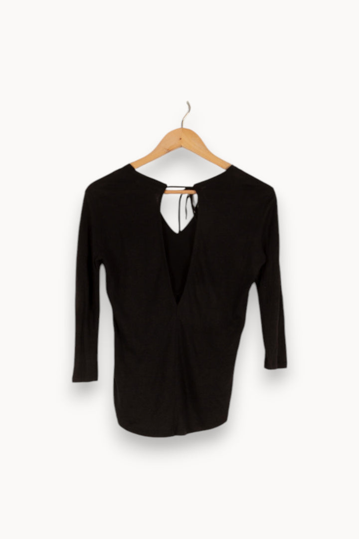 Top Noir - Taille S/36 de la marque Sandro | PARAD36142 - Vendu par Paradigme - Image 3