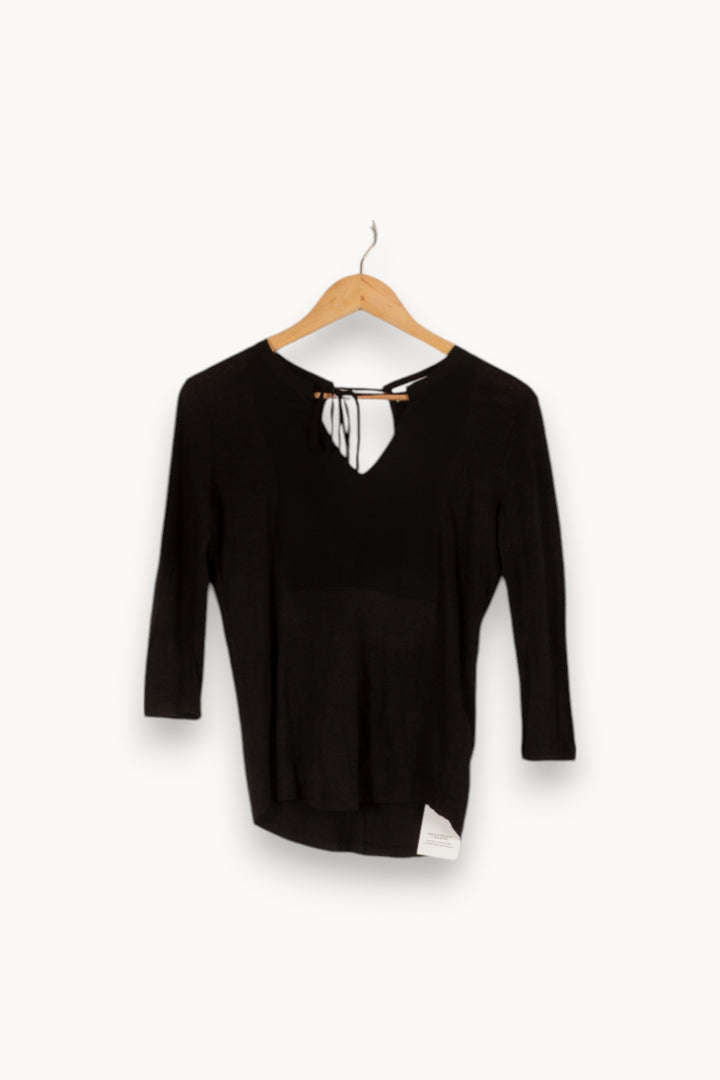 Top Noir - Taille S/36 de la marque Sandro | PARAD36142 - Vendu par Paradigme - Image 1