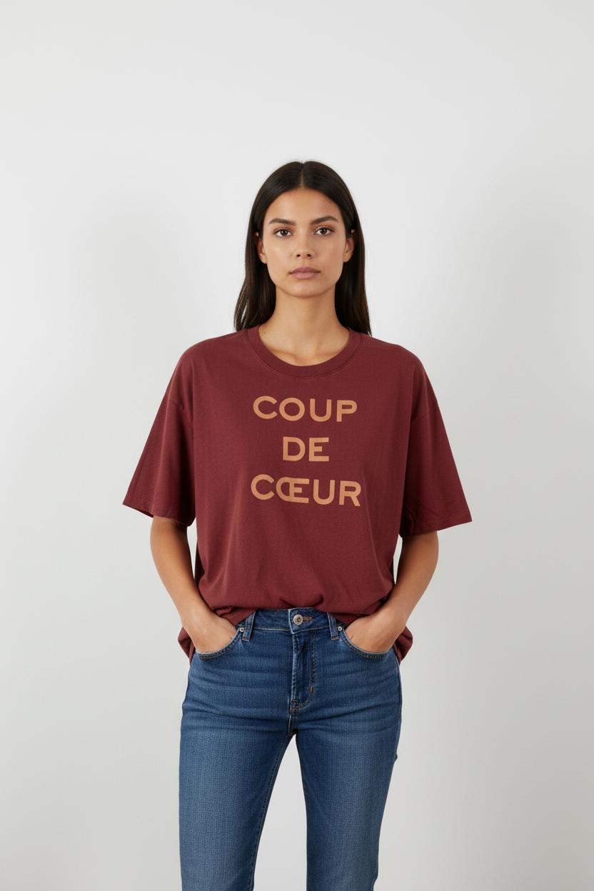 Pull Bordeaux - Taille S/36
