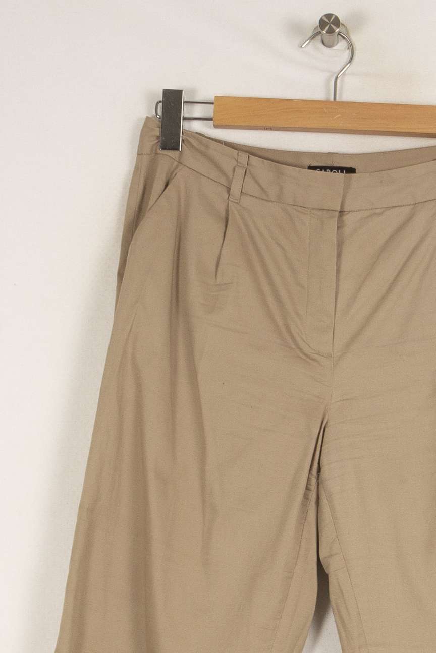 Pantalon Beige - Taille L/40 de la marque Caroll | PARAD36152 - Vendu par Paradigme - Image 2