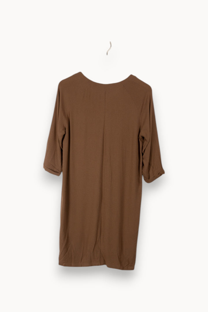 Robe marron - Taille S/36 de la marque American Vintage | PARAD36154 - Vendu par Paradigme - Image 3