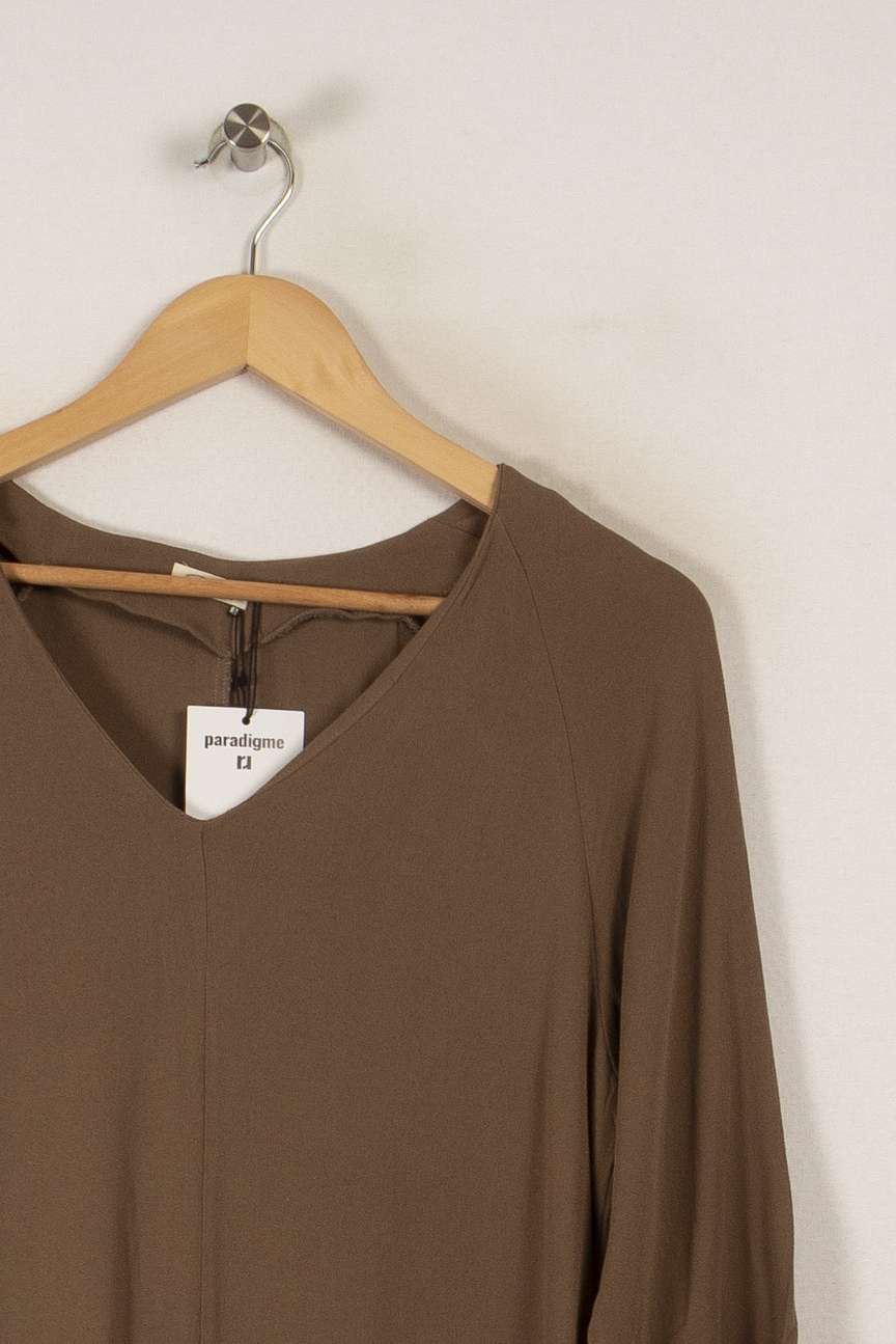 Robe marron - Taille S/36 de la marque American Vintage | PARAD36154 - Vendu par Paradigme - Image 2