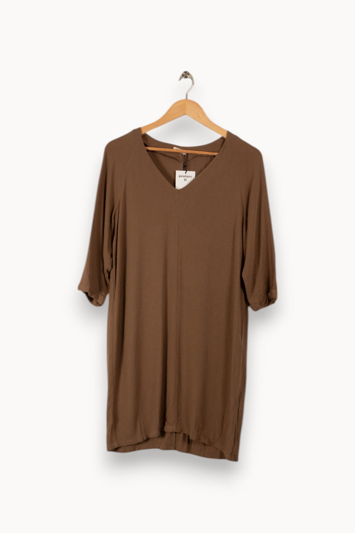 Robe marron - Taille S/36 de la marque American Vintage | PARAD36154 - Vendu par Paradigme - Image 1
