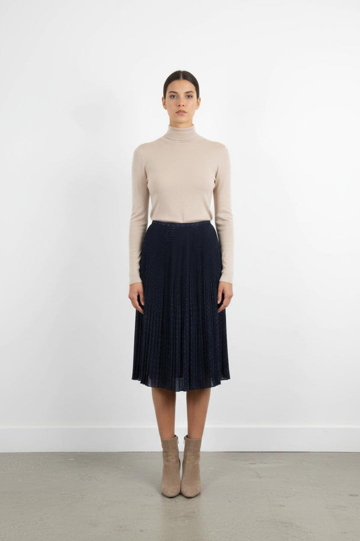 Jupe Plissée Bleue - Taille L/40