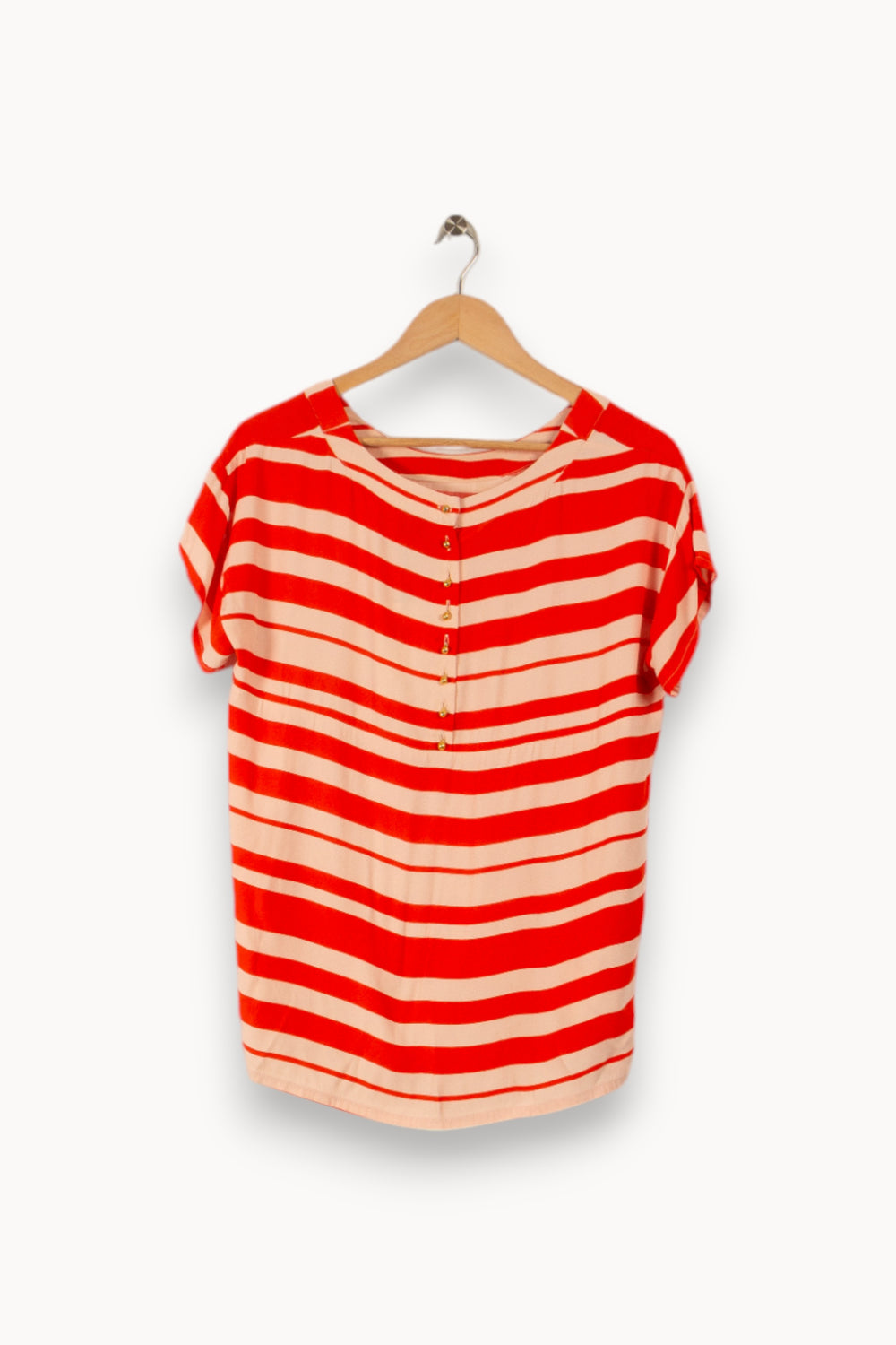 Blouse rouge rayée - Taille S/36 de la marque Karl Marc John | PARAD36161 - Vendu par Paradigme - Image 1