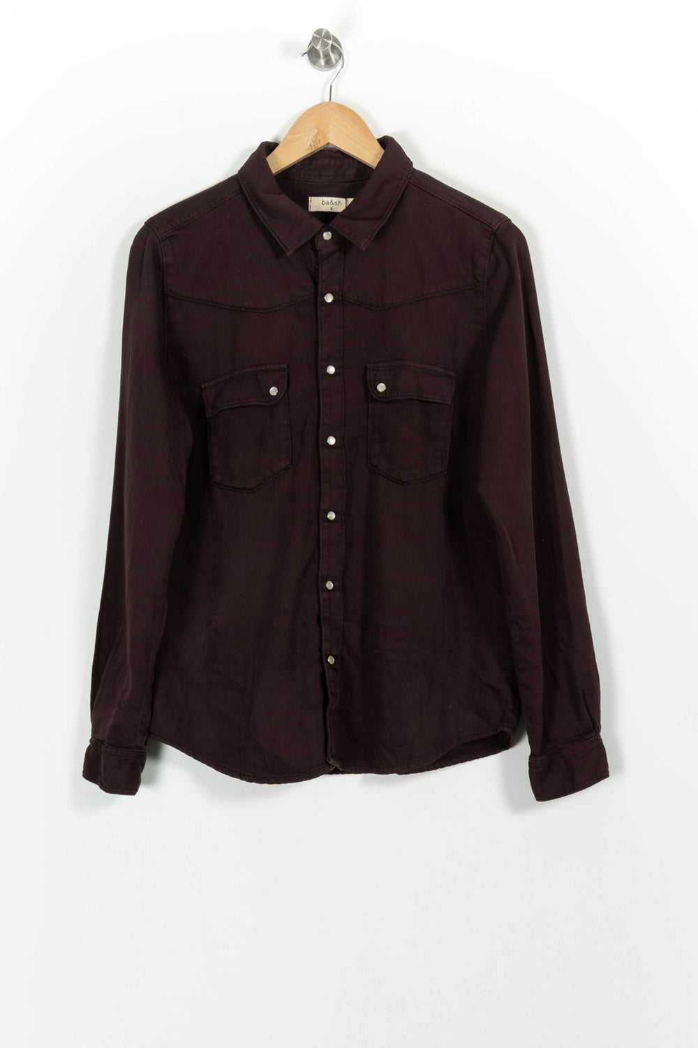 Chemise Violette - Taille M/38 de la marque ba&sh | PARAD36177 - Vendu par Paradigme - Image 2