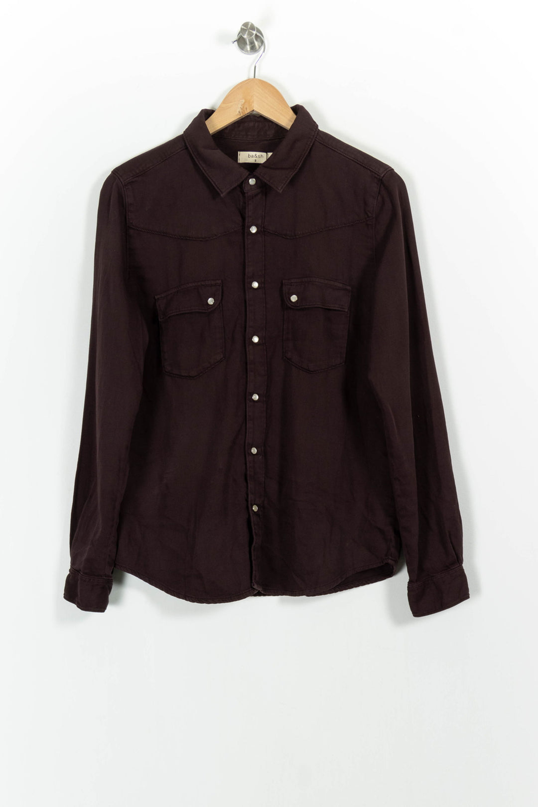 Chemise Violette - Taille M/38 de la marque ba&sh | PARAD36177 - Vendu par Paradigme - Image 2