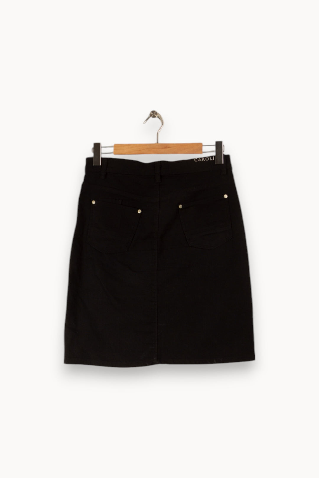 Jupe noire de la marque Caroll | PARAD36183 - Vendu par Paradigme - Image 3
