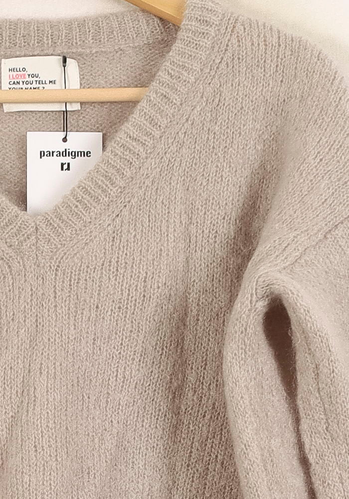 Pull Gris - Taille XS/34 de la marque Léon & Harper | PARAD36190 - Vendu par Paradigme - Image 3