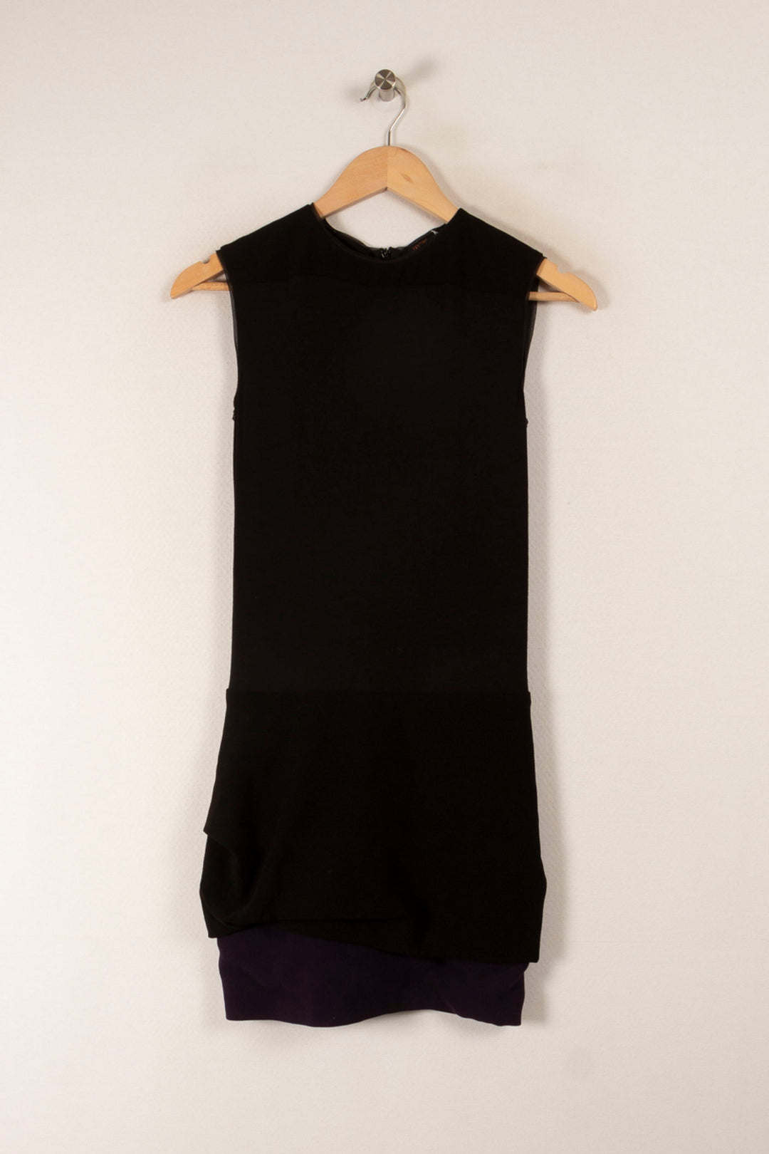 Robe Noire et Violette - Taille L/40 de la marque Maje | PARAD36203 - Vendu par Paradigme - Image 2