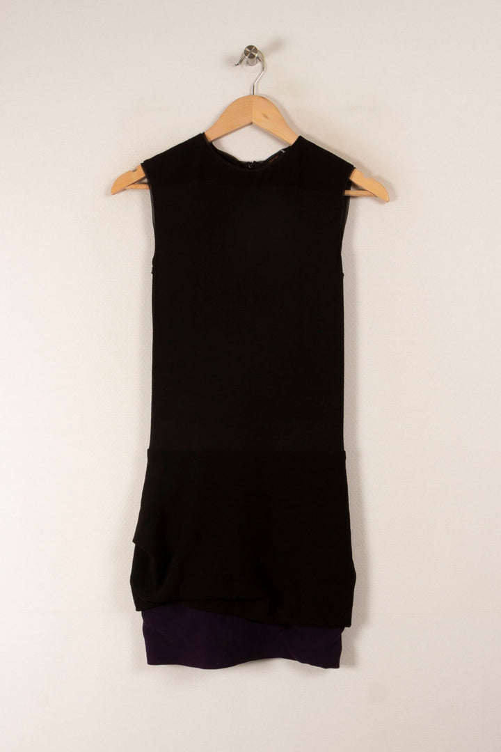 Robe Noire et Violette - Taille L/40 de la marque Maje | PARAD36203 - Vendu par Paradigme - Image 2