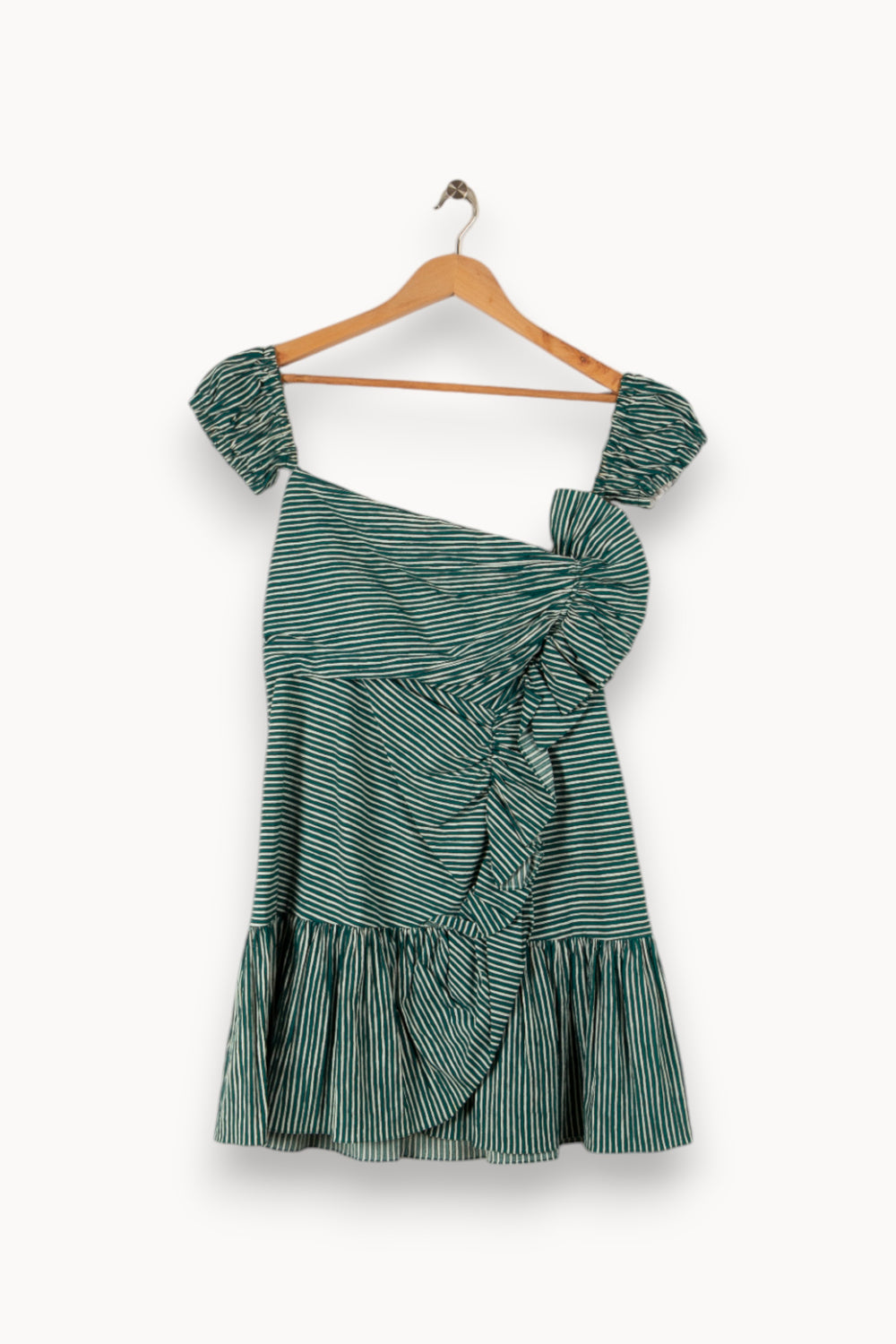 Robe verte rayée de la marque Sandro | PARAD36205 - Vendu par Paradigme - Image 1