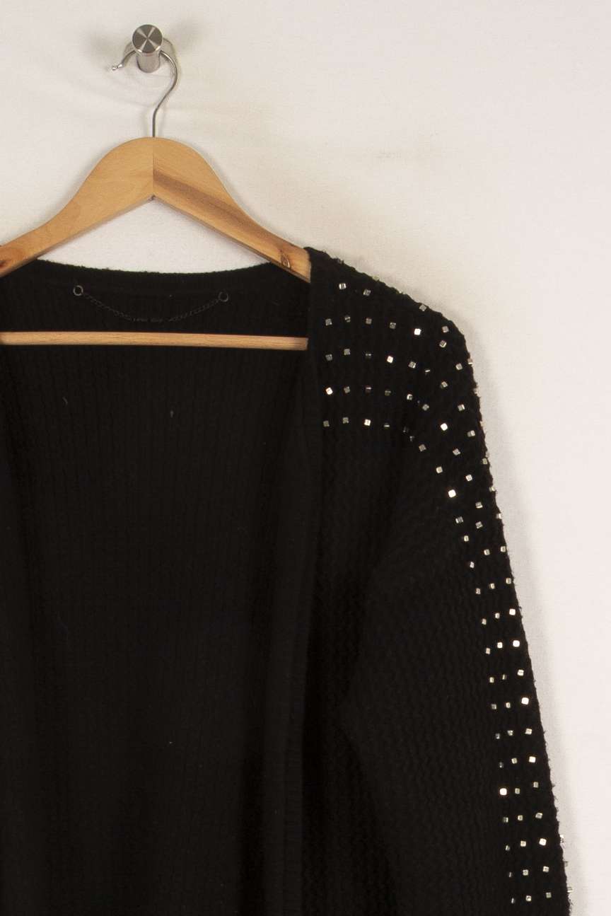 Cardigan noir - Taille M/38 de la marque One Step | PARAD36218 - Vendu par Paradigme - Image 2