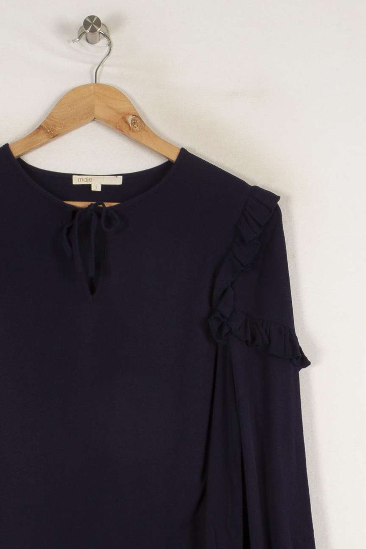 Blouse bleue - Taille S/36 de la marque Maje | PARAD36219 - Vendu par Paradigme - Image 2