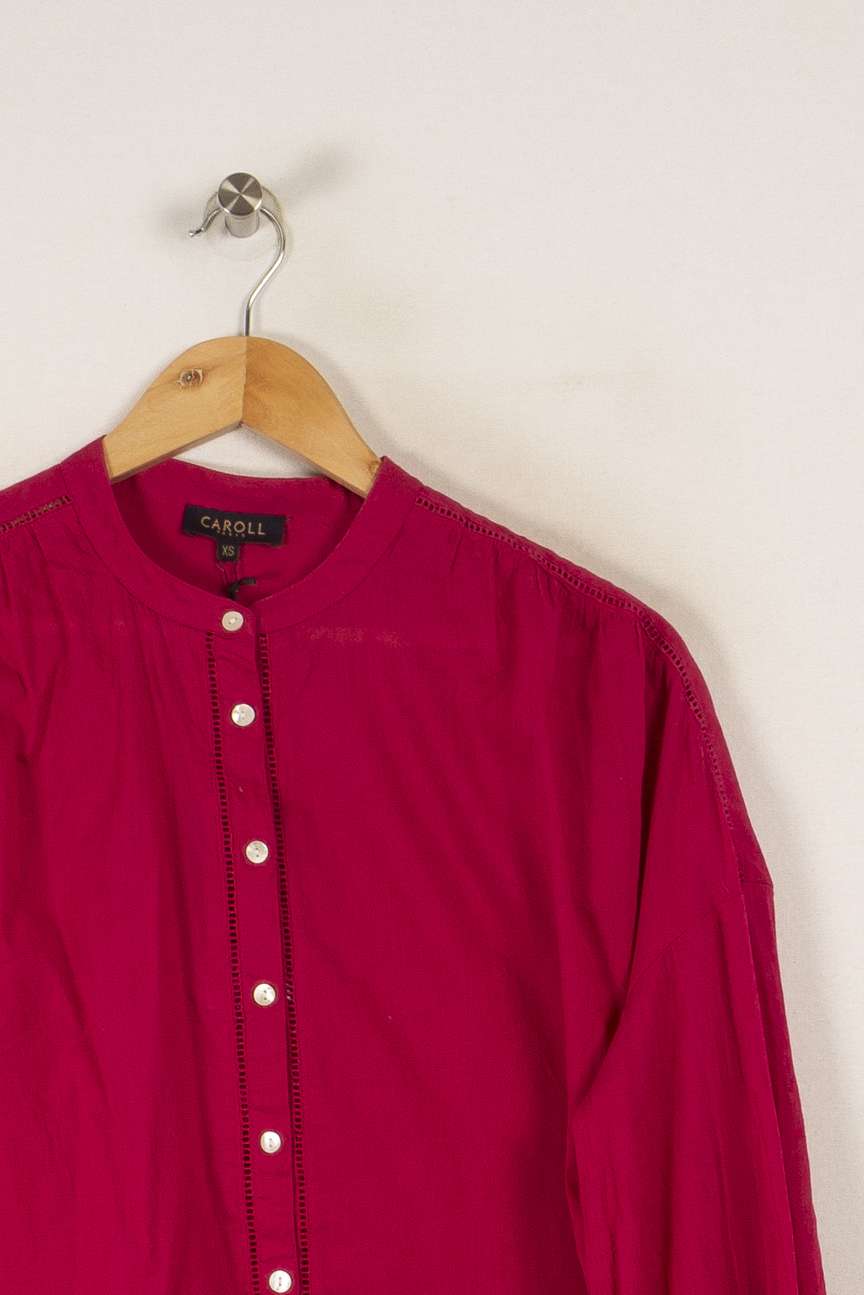 Chemise rose - Taille XS/34 de la marque Caroll | PARAD36265 - Vendu par Paradigme - Image 2