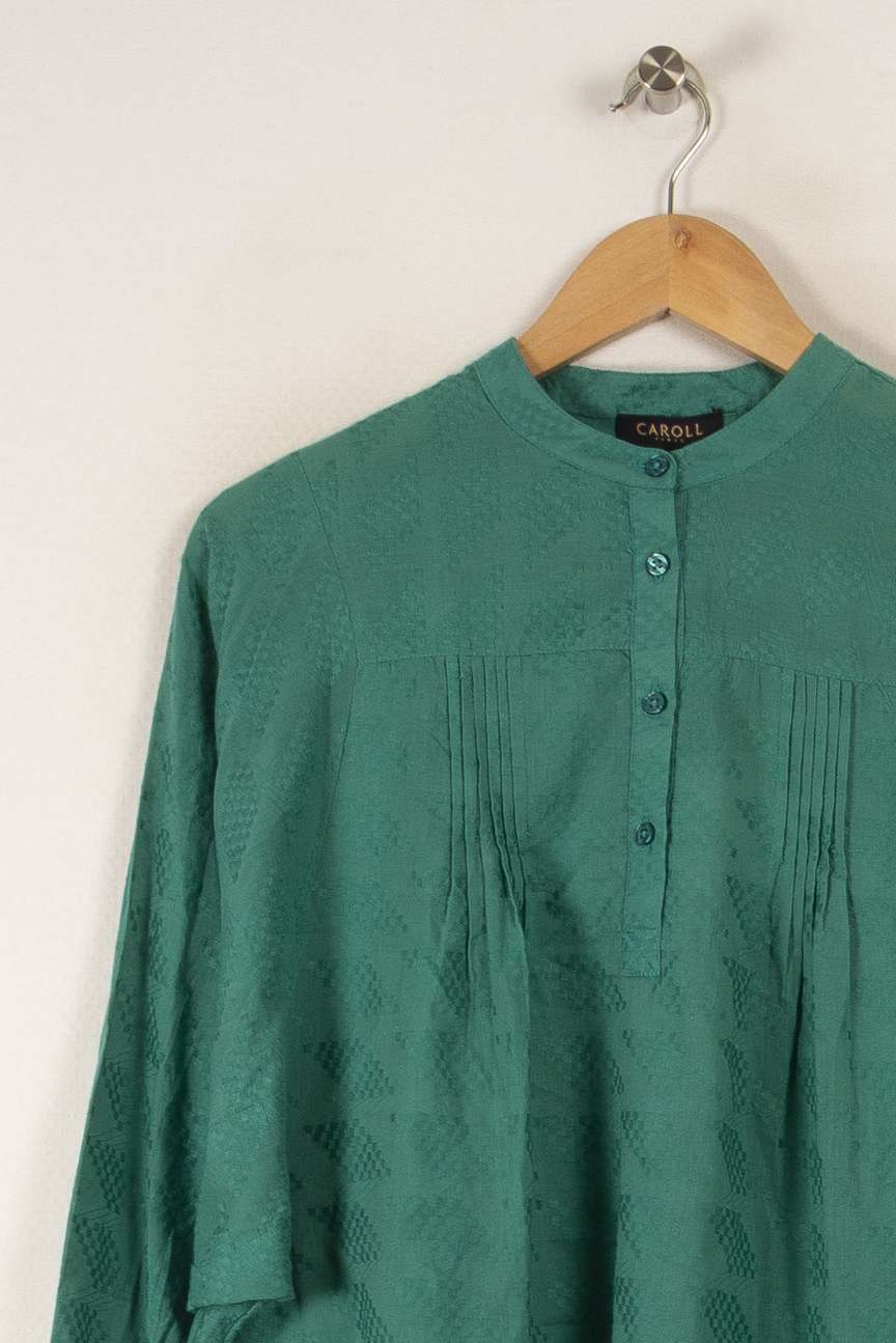 Chemise verte - Taille XS/34 de la marque Caroll | PARAD36266 - Vendu par Paradigme - Image 2