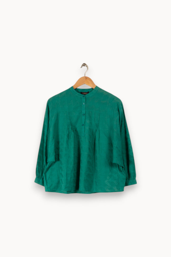Chemise verte - Taille XS/34 de la marque Caroll | PARAD36266 - Vendu par Paradigme - Image 1