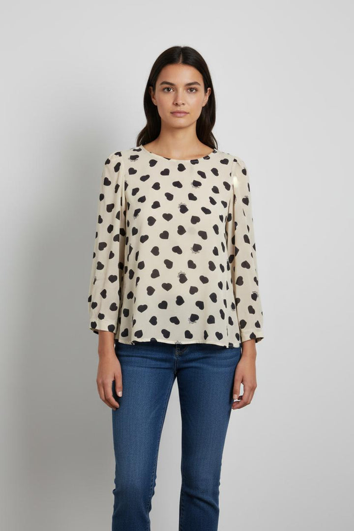 Blouse blanche à motifs - Taille M/38