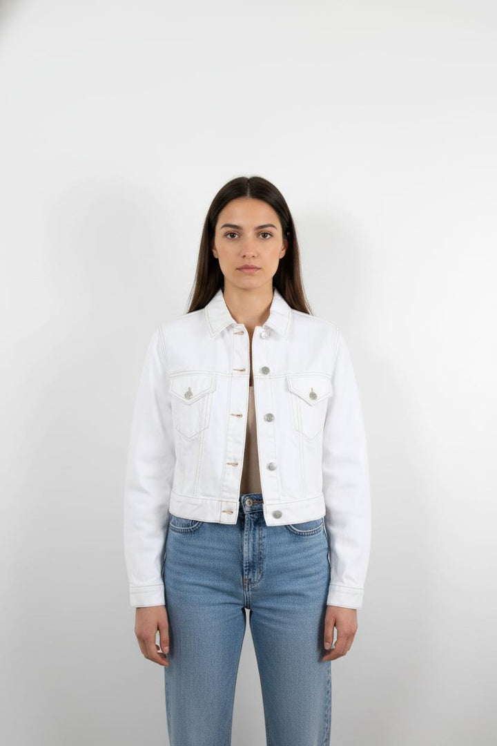 Veste En Jean Blanche - Taille M/38
