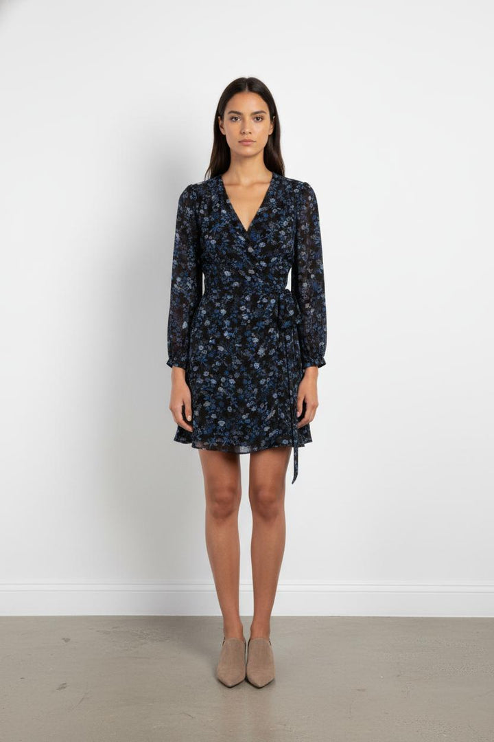 Robe noire à motifs - Taille S/36