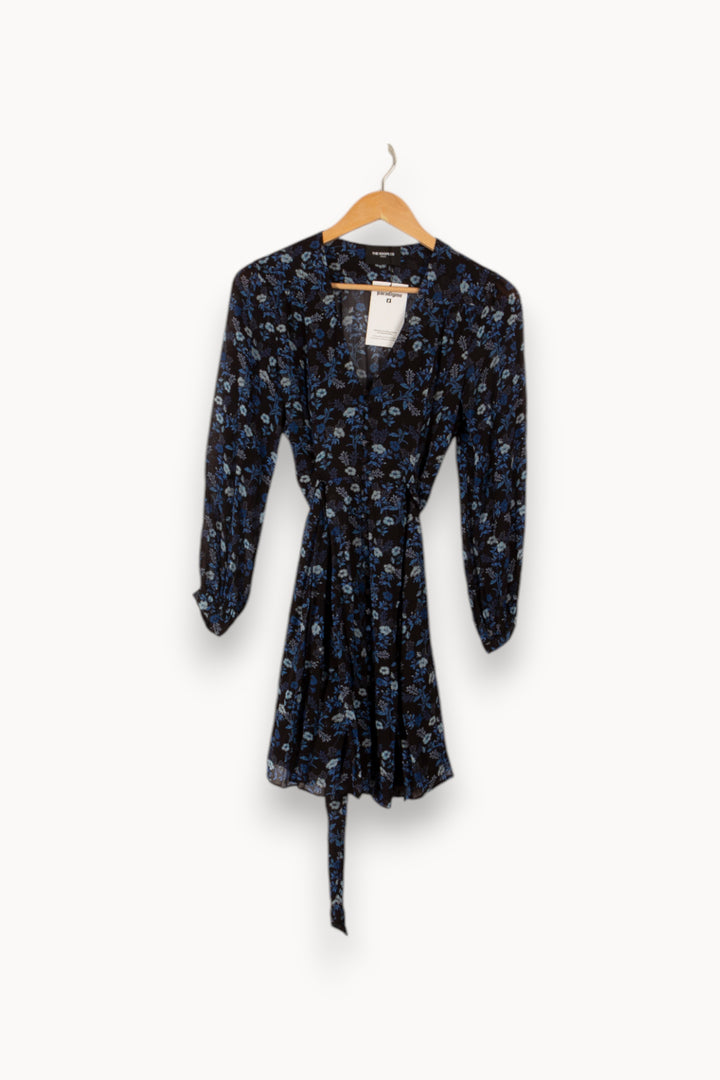 Robe noire à motifs - Taille S/36 de la marque The Kooples | PARAD36302 - Vendu par Paradigme - Image 1