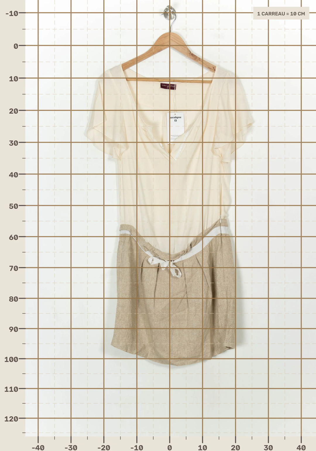 Robe beige - Taille S/36 de la marque One Step | PARAD36319 - Vendu par Paradigme - Image 4