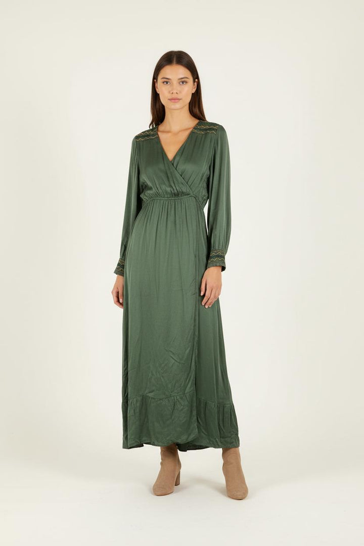 Robe Longue Verte - Taille XS/34 de la marque Louise Misha | PARAD36321 - Vendu par Paradigme - Image 1