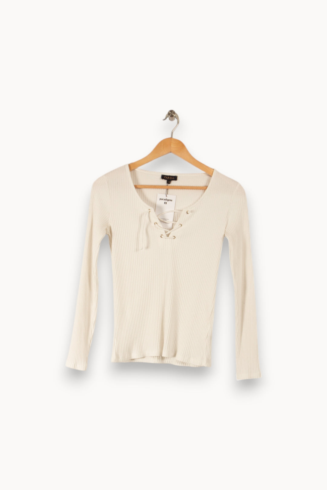 Top Blanc - Taille XS/34 de la marque Caroll | PARAD36330 - Vendu par Paradigme - Image 1