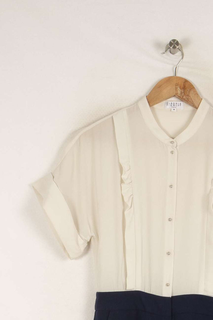 Combinaison bleue et blanche - Taille S/36 de la marque Claudie Pierlot | PARAD36346 - Vendu par Paradigme - Image 2