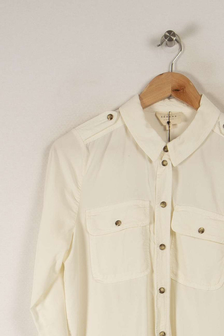 Chemise blanche - Taille S/36 de la marque Sézane | PARAD36360 - Vendu par Paradigme - Image 2