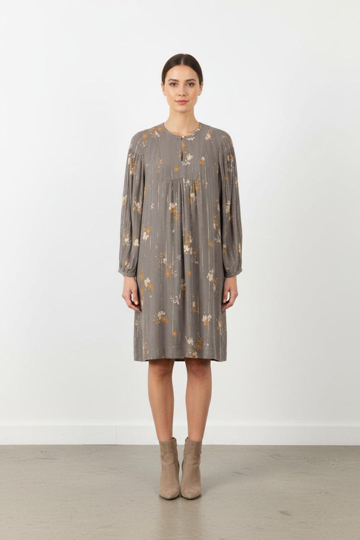 Robe grise à motif - Taille L/40