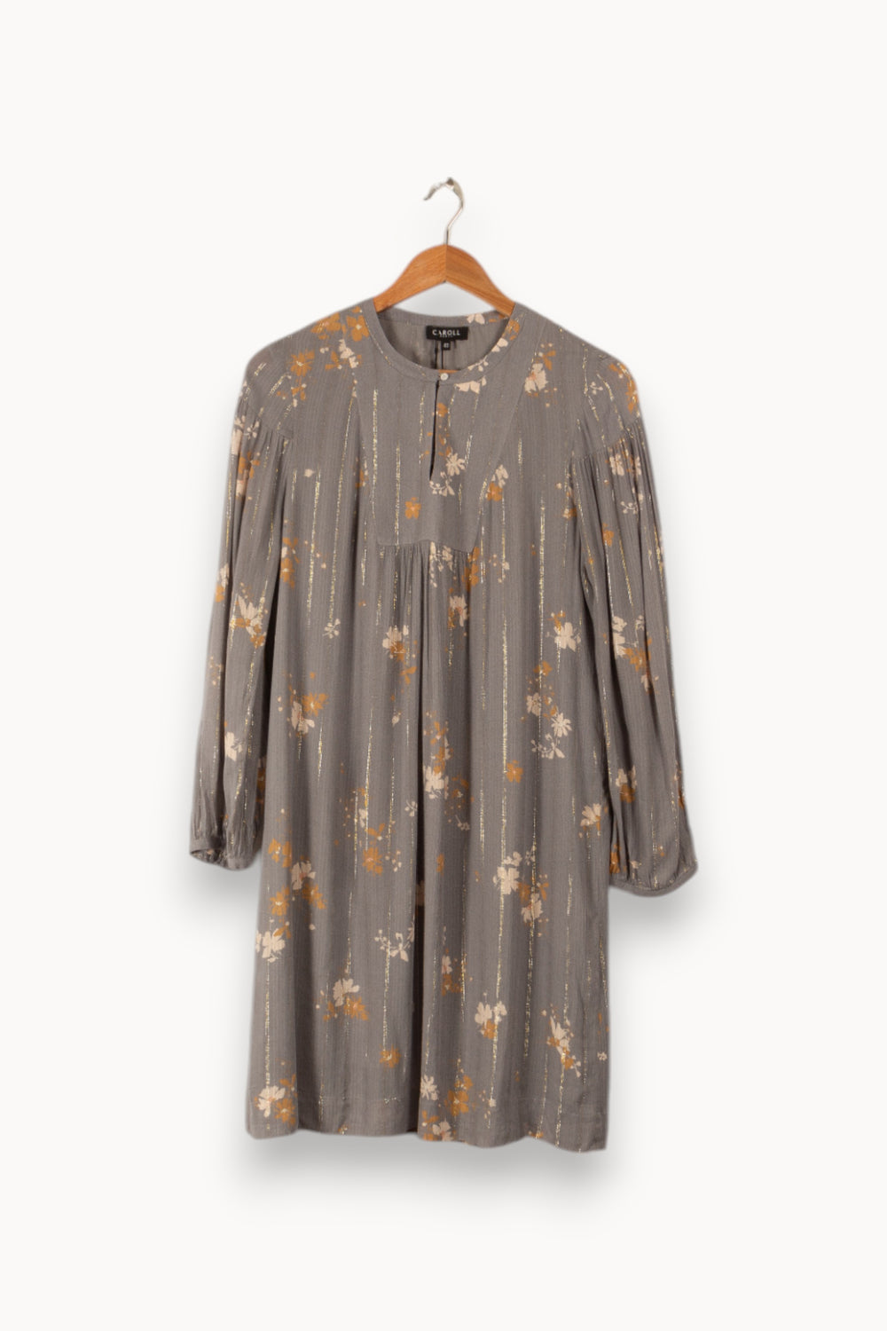 Robe grise à motif - Taille L/40 de la marque Caroll | PARAD36367 - Vendu par Paradigme - Image 1