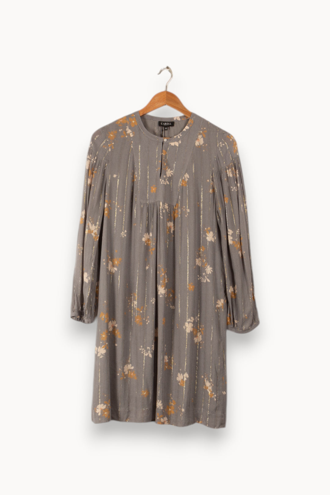 Robe grise à motif - Taille L/40 de la marque Caroll | PARAD36367 - Vendu par Paradigme - Image 1