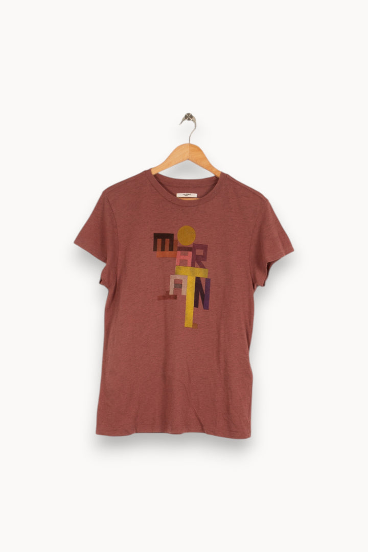 T-shirt Bordeaux - Taille XS/34 de la marque Isabel Marant étoile | PARAD36415 - Vendu par Paradigme - Image 2