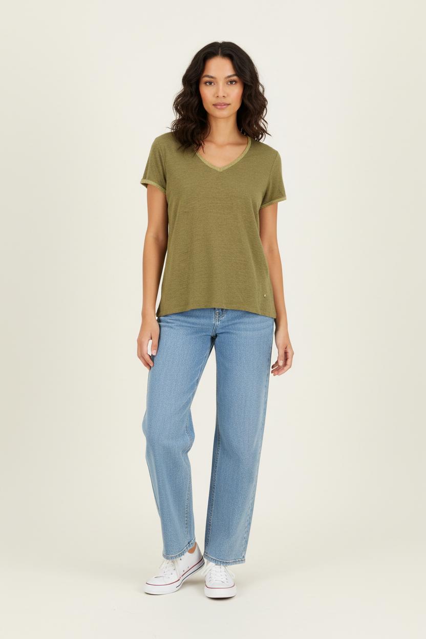 T-shirt Vert - Taille XS/34 de la marque Karl Marc John | PARAD36424 - Vendu par Paradigme - Image 1