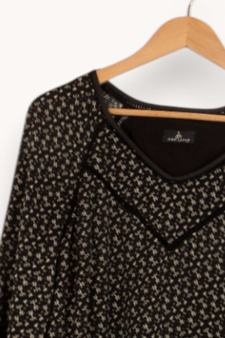 Robe noire à motif - Taille XL/42 de la marque One Step | PARAD36428 - Vendu par Paradigme - Image 3