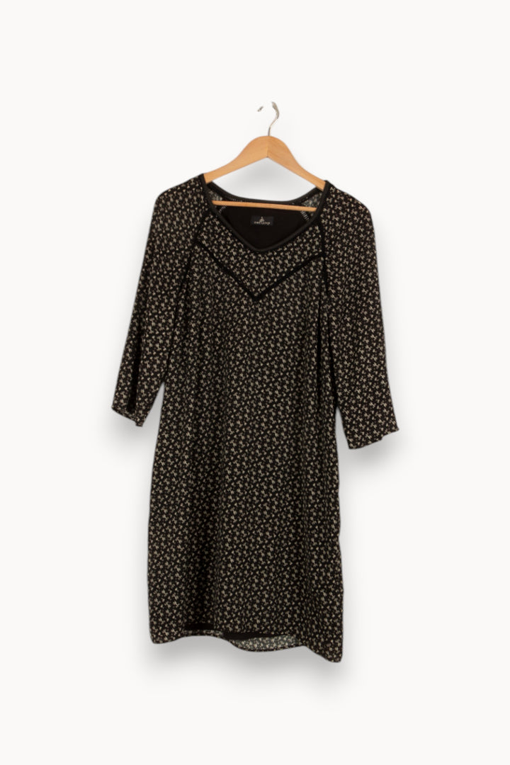 Robe noire à motif - Taille XL/42 de la marque One Step | PARAD36428 - Vendu par Paradigme - Image 2
