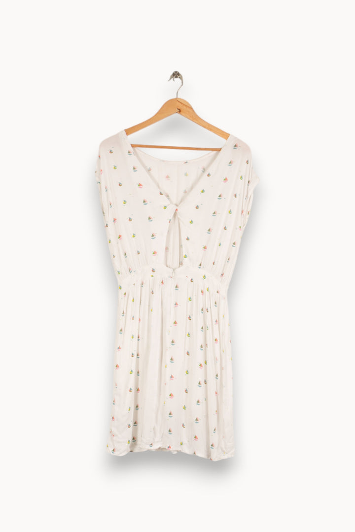 Robe blanche à motifs - Taille S/36 de la marque La Petite Etoile | PARAD36454 - Vendu par Paradigme - Image 4