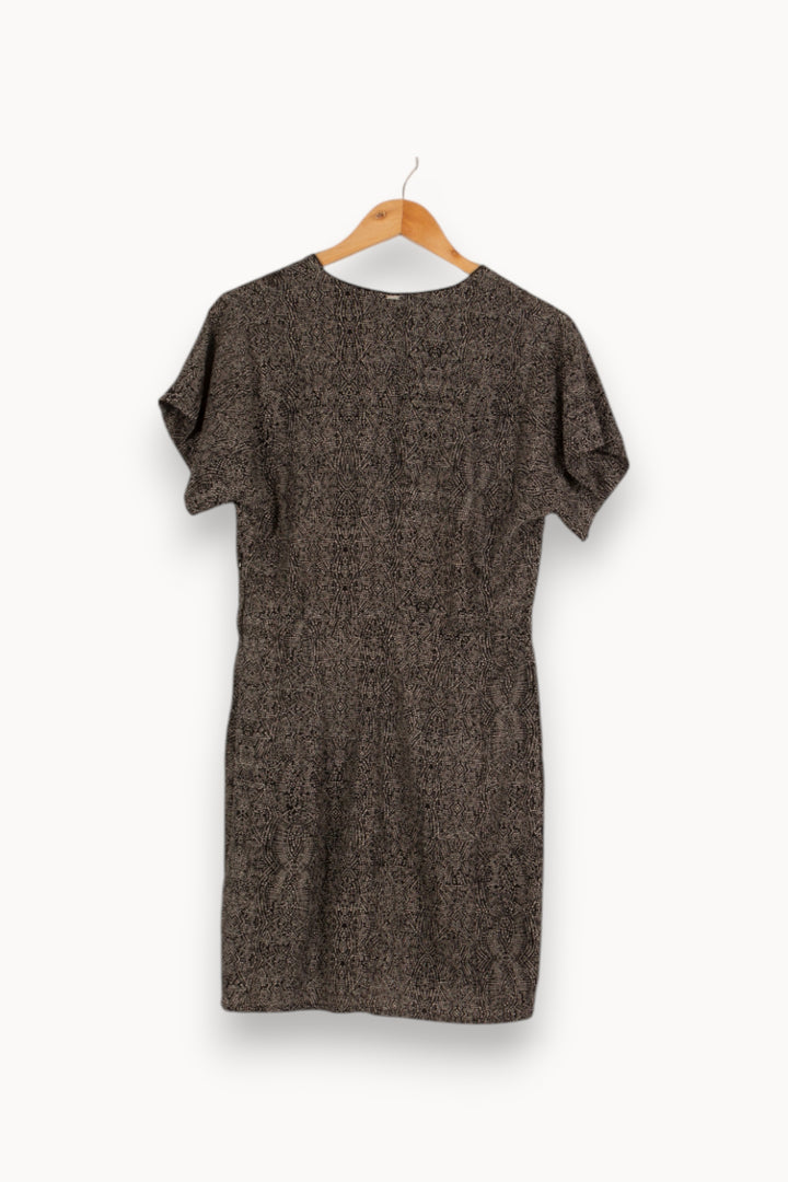 Robe noire à motifs - Taille S/36 de la marque IKKS | PARAD36471 - Vendu par Paradigme - Image 4