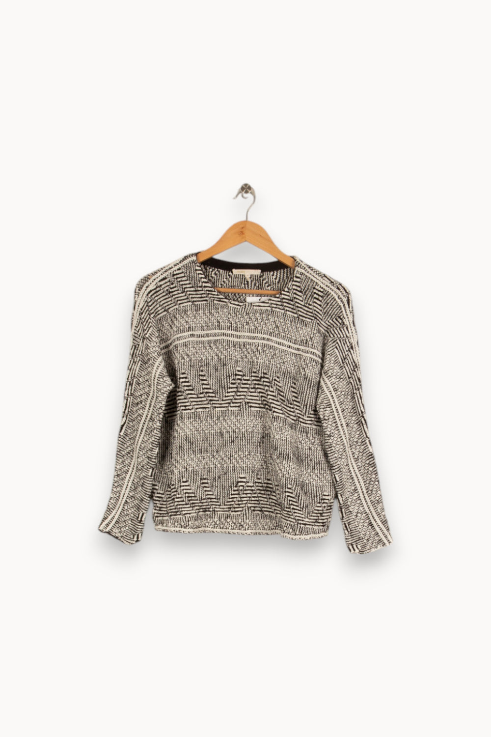 Pull noir et blanc - Taille M/38 de la marque Maje | PARAD36496 - Vendu par Paradigme - Image 1