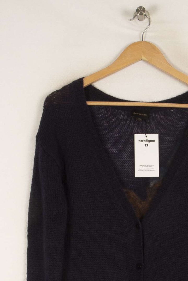 Pull bleu à motif - Taille XS/34 de la marque Bérénice | PARAD36526 - Vendu par Paradigme - Image 2