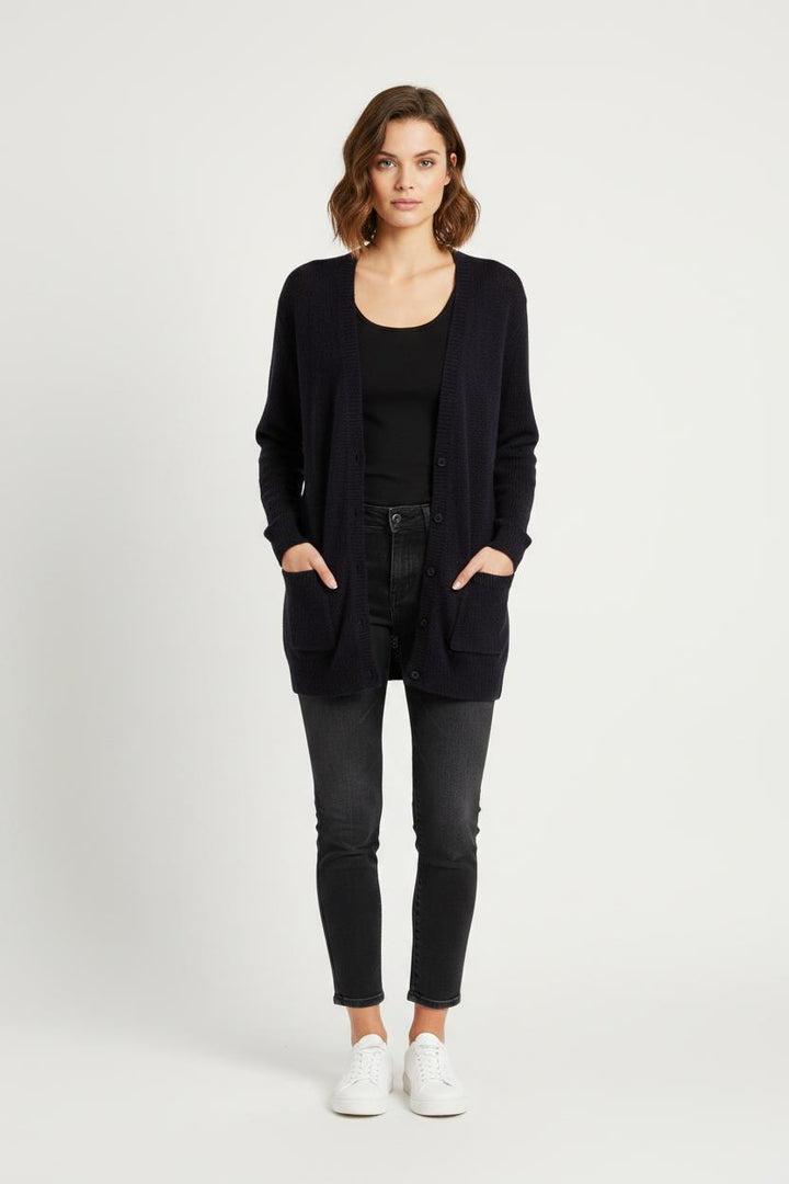 Pull bleu à motif - Taille XS/34