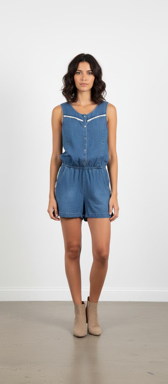 Combishort bleu - Taille S/36