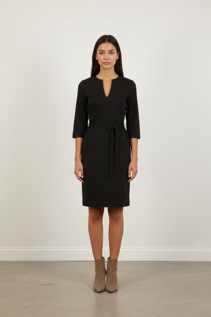 Robe avec ceinture Noir - Taille XS/34