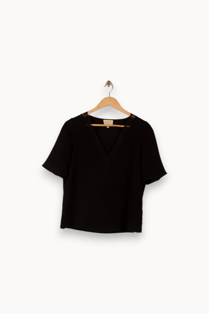 Blouse noire - Taille S/36 de la marque Sézane | PARAD37043 - Vendu par Paradigme - Image 1