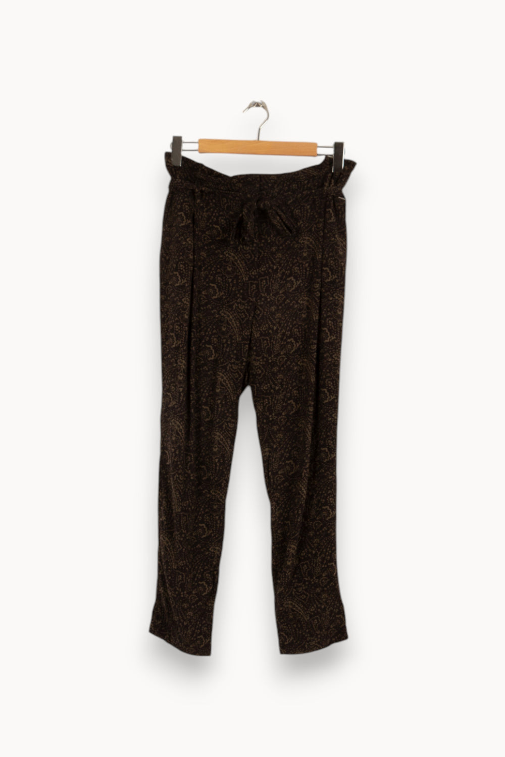 Pantalon noir à motif - Taille L/40 de la marque IKKS | PARAD37068 - Vendu par Paradigme - Image 2