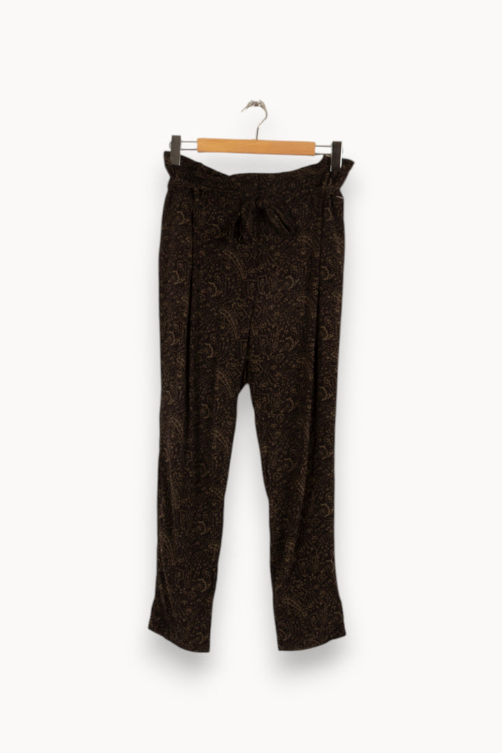 Pantalon noir à motif - Taille L/40 de la marque IKKS | PARAD37068 - Vendu par Paradigme - Image 2